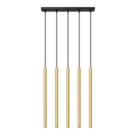 Lampy sufitowe - Lampa Wisząca PASTELO 5L złoty połysk - miniaturka - grafika 1