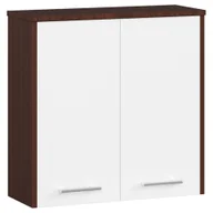 Szafki łazienkowe - Szafka łazienkowa wisząca: dwoje drzwi, dwie półki, kolor: wenge biały, wymiary mebla: szer: 60 cm, wys: 60 cm, gł: 22,5 cm. - miniaturka - grafika 1
