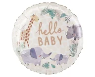Baby shower i roczek - Balon foliowy Soft Jungle baby 46cm - miniaturka - grafika 1
