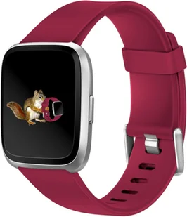 Opaska / Pasek Braders do Fitbit Versa / Versa 2 / Versa Lite bordowy / red wine - Akcesoria do smartwatchy - miniaturka - grafika 5
