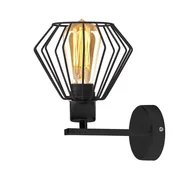 Lampy ścienne - Czarny kinkiet w stylu loft DUBLIN LOFT - miniaturka - grafika 1