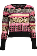 Swetry damskie - DESIGUAL SWETER DAMSKI CZARNY - miniaturka - grafika 1
