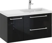 Szafki łazienkowe - Szafka z Umywalką ROSEN 90 cm - Uchwyt Biały - miniaturka - grafika 1