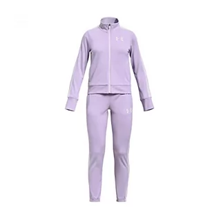 Odzież sportowa dziecięca - Under Armour Girls Two Piece Sets Girls' Ua Knit Track Suit, Nebula Purple, 1363380-515, YSM - grafika 1