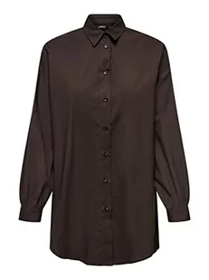 ONLY Koszula damska, klasyczna, Black Coffee, M - Koszule damskie - miniaturka - grafika 1