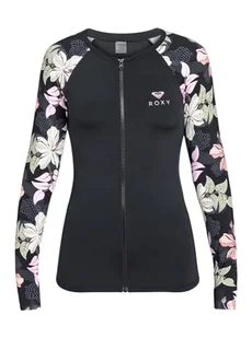 Roxy Damska koszulka Sunny Floral Ls Zip Lycra (opakowanie 1 szt.) - Koszulki i topy damskie - miniaturka - grafika 1