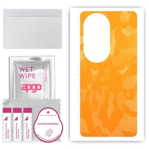 folia naklejka skórka strukturalna na TYŁ do Oppo Reno11 PJH110 - Moro Camo Żółty - apgo SKINS