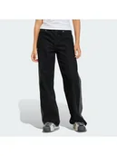 Spodnie damskie - adidas Jeansy Firebird KD2909 Czarny Regular Fit - miniaturka - grafika 1