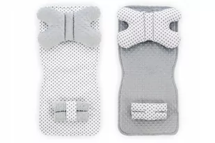 Tutumi, Mata do wózka 4w1, dwustronna, White/Grey Dots - Akcesoria do wózków - miniaturka - grafika 1