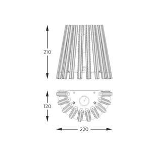 Elegancka lampa ścienna do sypialni W0547-01H-F9AC z serii BACH - Lampy ścienne - miniaturka - grafika 2