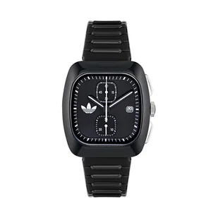 Zegarek Zegarek adidas Retro Wave Two Chrono AOSY24533 Czarny - Zegarki męskie - miniaturka - grafika 1