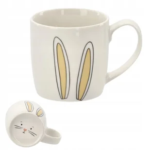 Kubek dla dzieci CERAMICZNY zające uszy MIŁY 270 ml - Kubki dla dzieci - miniaturka - grafika 1