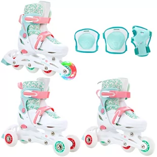 Rolki-Wrotki 3w1 Croxer Inez 30-33 / Ochraniacze Neve Mint S - Ochraniacze - miniaturka - grafika 1