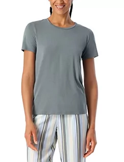 Koszulki i topy damskie - Schiesser Damski T-Shirt Top Piżamowy, Jade, 34, Jade, 34 - grafika 1