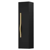 Szafki łazienkowe - Słupek łazienkowy Krofam Vog 130x33x30 cm czarny mat 159-0057 - miniaturka - grafika 1