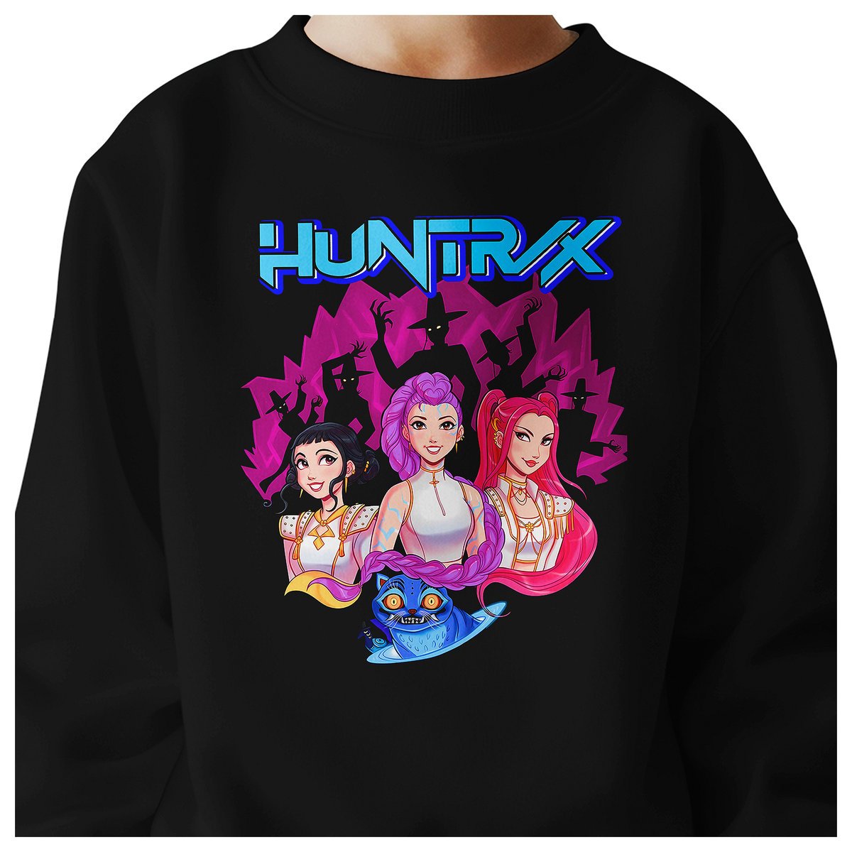 BLUZA DZIECIĘCA KPOP DEMON HUNTERS HUNTRIX 104 BAWEŁNIANA JAKOŚĆ