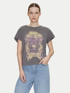 Noisy May T-Shirt Gaby 27033385 Szary Regular Fit - Koszulki i topy damskie - miniaturka - grafika 1