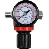 Akcesoria pneumatyczne - YATO Reduktor ciśnienia z manometrem 1/4 (YT-2381) - miniaturka - grafika 1