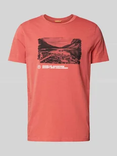 T-shirt z nadrukiem z logo - Koszulki męskie - miniaturka - grafika 1