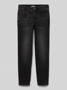 Jeansy o kroju slim fit z mieszanki bawełny - Spodnie i spodenki dla chłopców - miniaturka - grafika 1