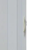 Drzwi wewnętrzne - Drzwi harmonijkowe Natura 001P 80 cm dąb biały - miniaturka - grafika 1