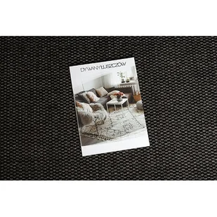 DYWAN SZNURKOWY SIZAL FLOORLUX 20195 CZARNA / srebrny  Czarny, 120x170 - Dywany - miniaturka - grafika 1