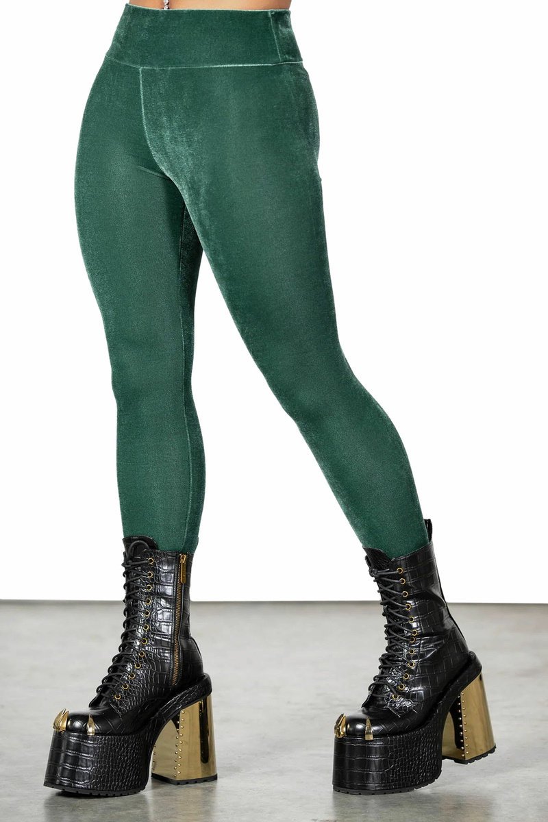 Legginsy Killstar - Hematite (Green)-S