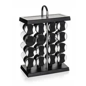 Pojemniki na przyprawy - Banquet Komplet pojemniczków do przypraw na stojaku AKCENT Black, 17 szt. - miniaturka - grafika 1