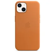 Etui i futerały do telefonów - Apple Skórzane etui iPhone 13 złocisty brąz - miniaturka - grafika 1