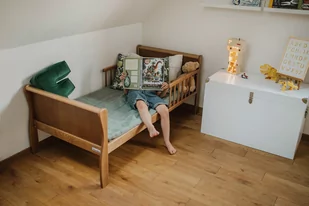 Drewniana Lampka Robocik - Lampy pozostałe - miniaturka - grafika 1