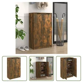 Szafki na buty - The Living Store Szafka na buty dąb wędzony 59x35x100 cm Materiał drewnopochodny - miniaturka - grafika 1