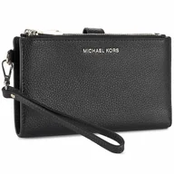Portfele - Duży Portfel Damski MICHAEL Michael Kors Wristlets 32T7GAFW4L Czarny - miniaturka - grafika 1