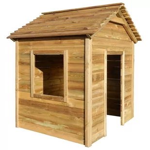 Ogrodowy domek do zabawy, 123x120x146 cm, drewno sosnowe FSC - Place zabaw - miniaturka - grafika 1