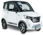 Skutery - Bili Bike Czterokołowiec lekki, skuter elektryczny zabudowany z dachem MICRO CAR BILI BIKE ECOMO 4 biały - miniaturka - grafika 1