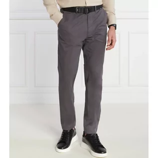 Spodnie męskie - Calvin Klein Spodnie chino + pasek MODERN TWILL | Slim Fit - grafika 1