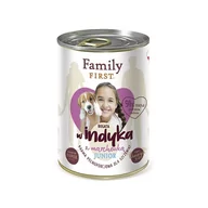 Mokra karma dla psów - FAMILY FIRST - Karma dla szczeniąt INDYK Z MARCHEWKĄ puszka 400g - miniaturka - grafika 1