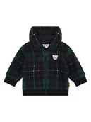 Bluzy i sweterki niemowlęce - Steiff Kurtka polarowa w kolorze czarno-zielonym - miniaturka - grafika 1