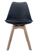 Krzesła - Krzesło skandynawskie MONZA BLACK Pro - miniaturka - grafika 1