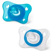 Smoczki uspokajające - Chicco 128457 SMOCZEK PHYSIOFORMA MINI SILIKONOWY 2-6M 2SZT CHŁOPCZYK - miniaturka - grafika 1
