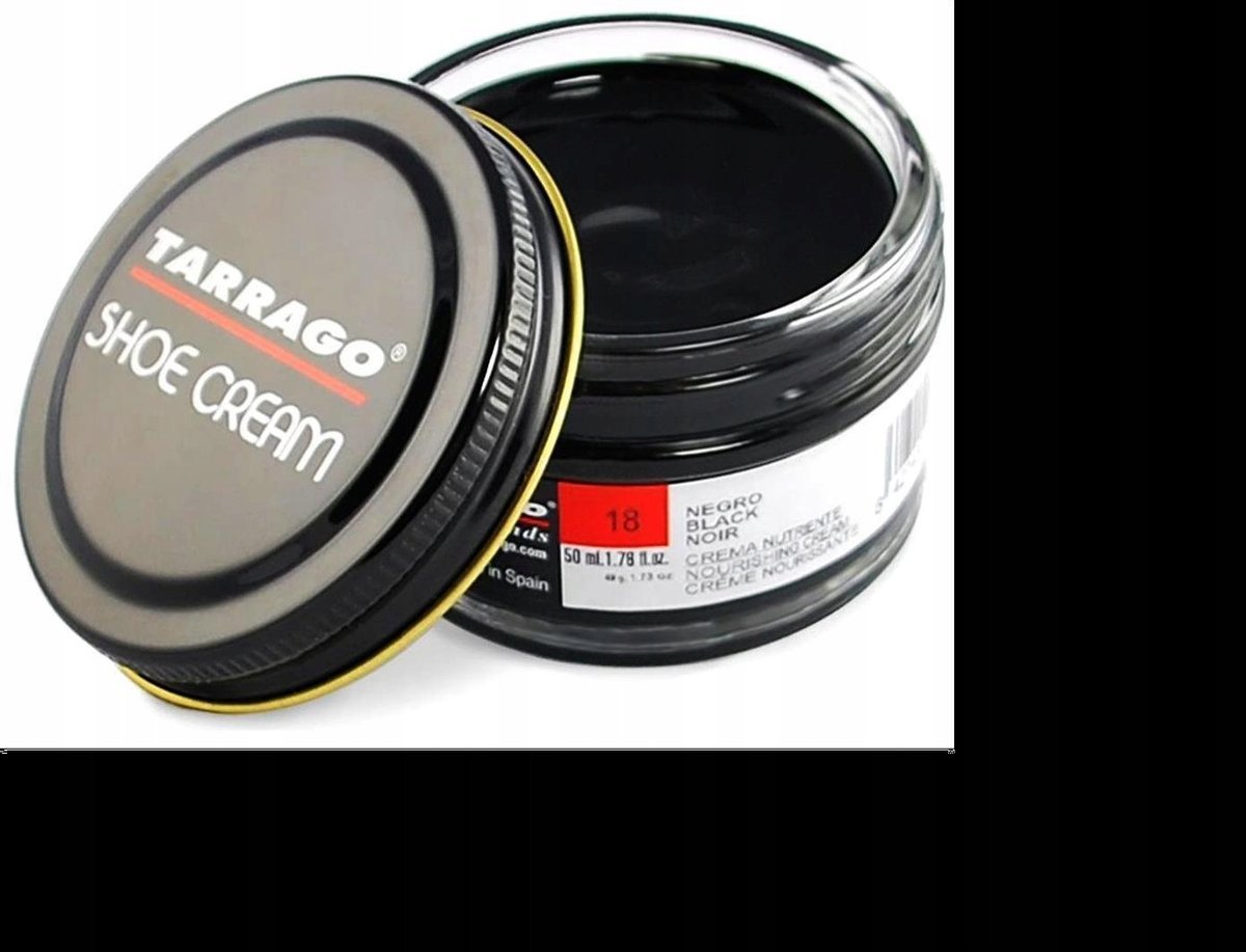 G9-92 CZARNY 18 PASTA DO BUTÓW KREM DO SKÓRY NATURALNEJ WOSK TARRAGO 50 ml