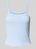 Koszulki i topy damskie - Top na ramiączkach o kroju regular fit z prążkowaniem model ‘LEMONE’ - miniaturka - grafika 1