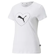 Koszulki i topy damskie - PUMA Valentine's Day Graphic Tee T-Shirt damski, Puma bia?y, L - miniaturka - grafika 1