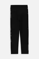 Spodnie i spodenki dla dziewczynek - Coccodrillo legginsy dziecięce kolor czarny gładkie - miniaturka - grafika 1