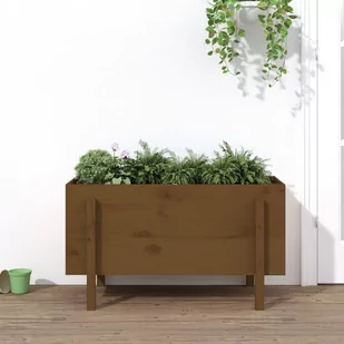 vidaXL Donica ogrodowa na nóżkach, miodowy brąz, 101x50x57 cm, sosna - Pozostałe narzędzia ogrodowe - miniaturka - grafika 1