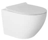 Miski WC - Miska WC wisząca rimless bezkołnierzowa z deską wolnoopadającą VIA deska - miniaturka - grafika 1