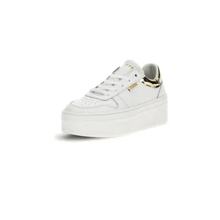 Damskie Sneakersy GUESS LIFET FL7LIFLEA12-WHIGO – Biały - Półbuty damskie - miniaturka - grafika 1