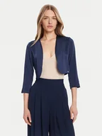 Marynarki i żakiety damskie - Rinascimento Bolerko CFC0125060003 Granatowy Regular Fit - miniaturka - grafika 1
