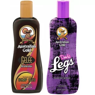 Australian Gold, Gelee Accelerator + Dark Legs Do Nóg - Balsamy i kremy do opalania - miniaturka - grafika 1