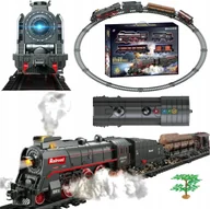 Pociągi dla dzieci - KOLEJKA ELEKTRYCZNA LOKOMOTYWA POCIĄG CIUCHCIA PARA TORY KOLEJOWE 601A - miniaturka - grafika 1