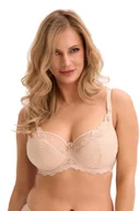 Biustonosze - Biustonosz z koronką Semi-Soft Isla 1228 półusztywniany beżowy 80B - miniaturka - grafika 1